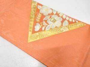 銀通し　箔置き　辻ヶ花模様　刺繍　名古屋帯